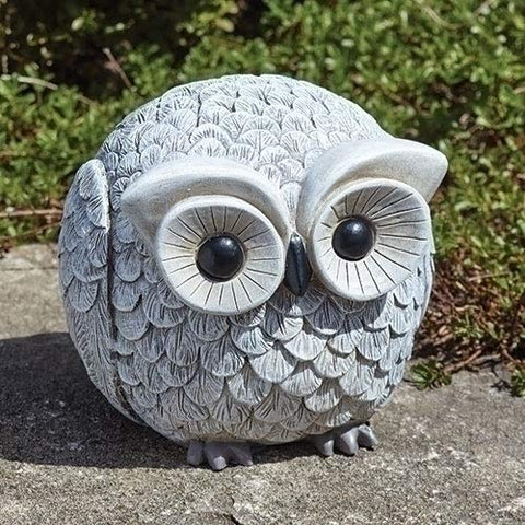 Roman 12143 Owl Bluetooth Speaker Pudgy Pal, 6.75" H, Garden
