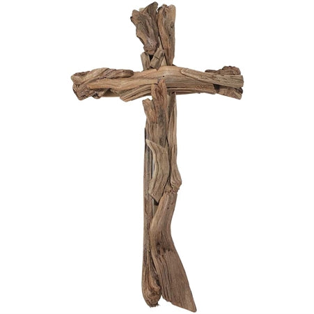 Dicksons Driftwood Twigs 16 Inch Wood Decorative Hanging Wall Cross