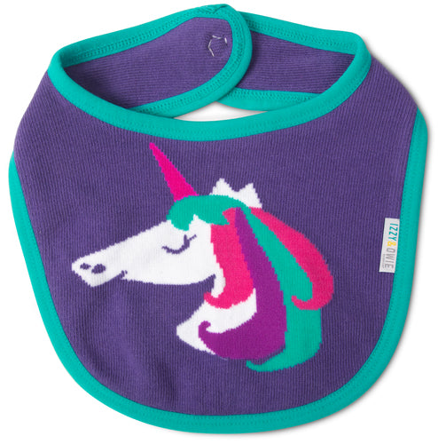 Pavilion 79528 Rainbow Unicorn  Baby Bib
