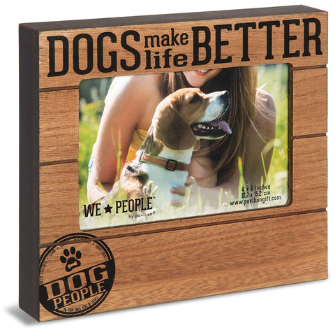 Pavilion 67265 Dog People 6.75" x 7.5" Frame (Holds 4" x 6" Photo)
