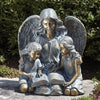 Roman Dropship 13240 Angel with Two Children Statue, 15.5" H, Garden