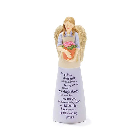 Dicksons Friends Like Angels Without Wings Purple 6 Inch Resin Tabletop Angel Figurine