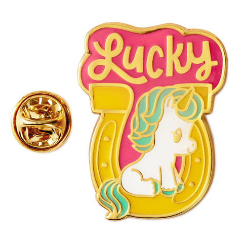 Hallmark Lucky Unicorn Enamel Pin