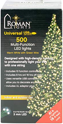 Roman 163503  500L USB LED WARM WHITE GREEN