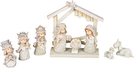 9PC ST 3PAGEANT NATIVTY IVORY