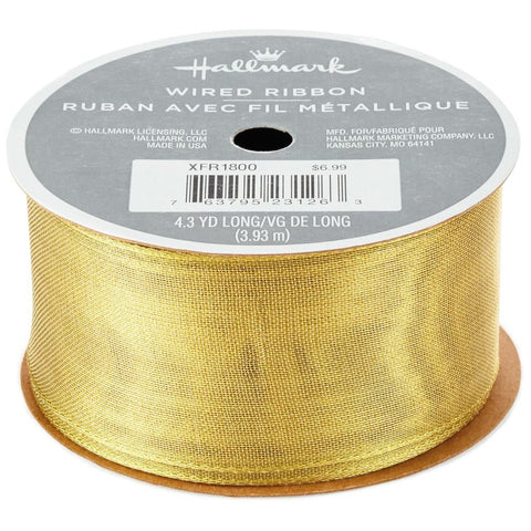 HMK CHR - Gold Sparkle Wired Ribbon