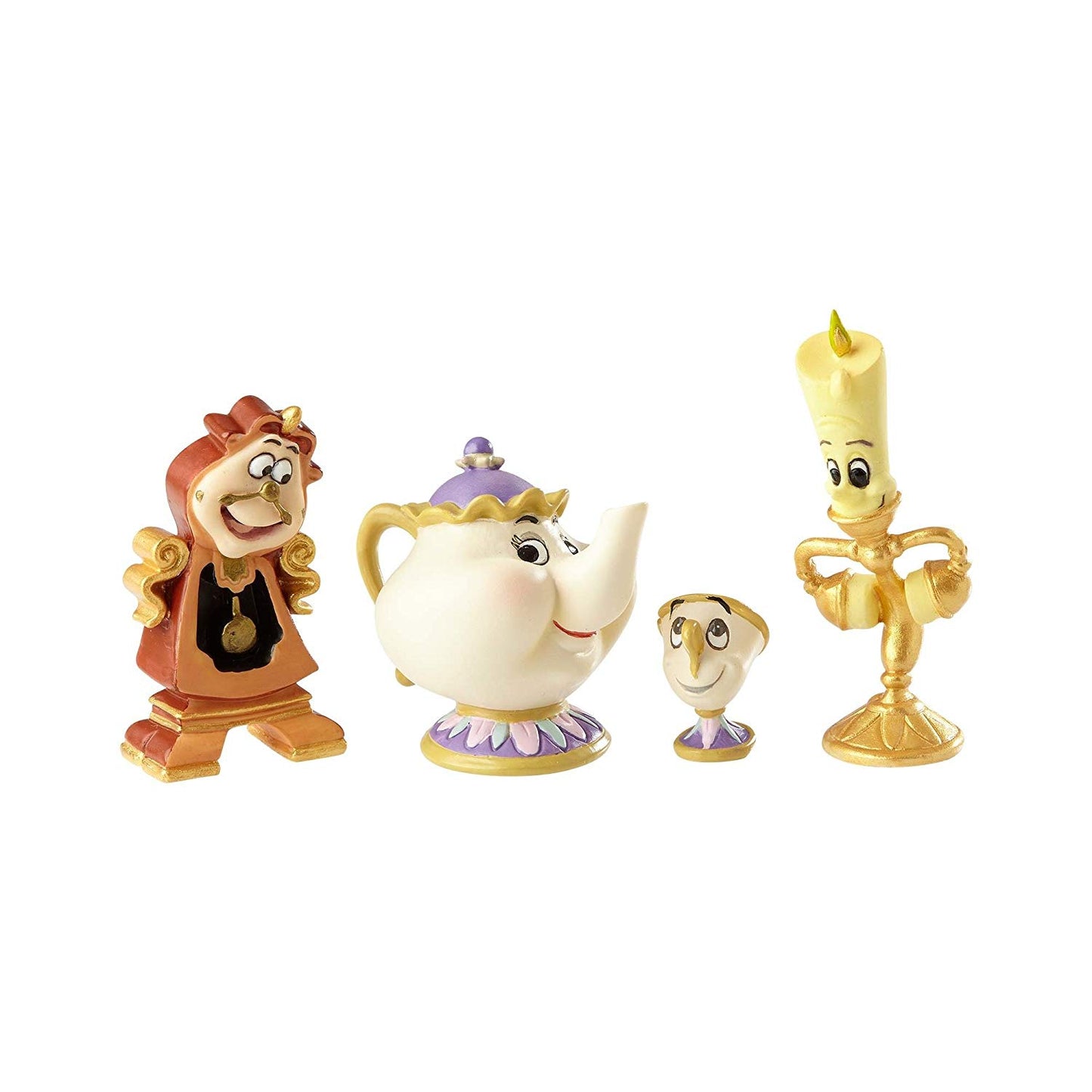 Enesco 4060076 Jim Shore Disney Beauty and The Beast Enchanted Objects Set, Multicolor