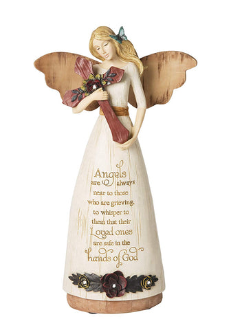 Pavilion 02969 Sympathy 9" Angel Holding Cross