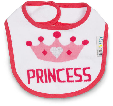 Pavilion 79350 Pink Princess Crown  Baby Bib