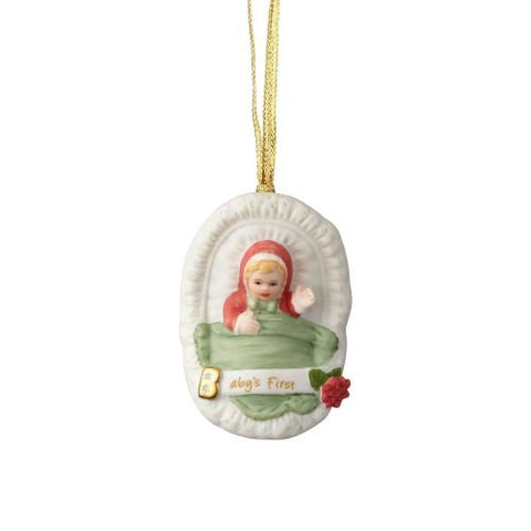 Enesco 4058388 Growing Up Girls Baby's First Ornament Blonde