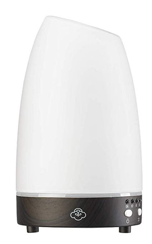 Serene House 161201023 Ultrasonic Aroma Diffuser Astro White Glass Dark Wood