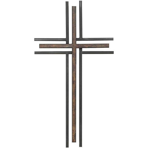 Dicksons Double Layer 16 inch Decorative Metal Wall Cross