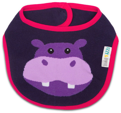 Pavilion 79414 Purple Hippo  Baby Bib