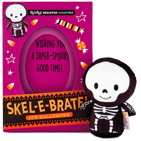 Hallmark itty bittys Skel-e-brate! Halloween Card With Stuffed Animal