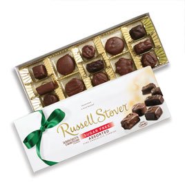 Russell Stover 6903AV Sugar Free Chocolate Candy Assortment, 8.25 oz. Box